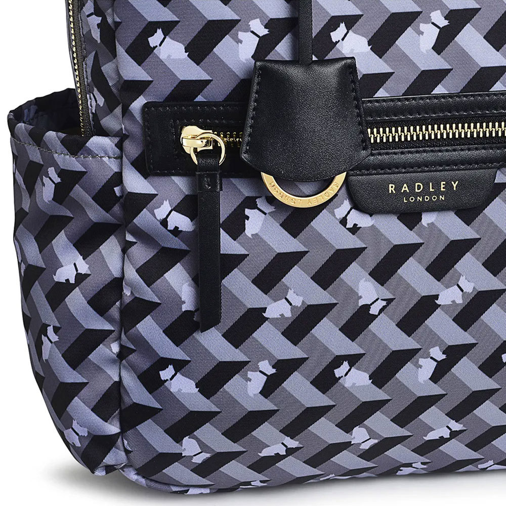 Radley Finsbury Park Geometric Dog Medium Ziptop Backpack